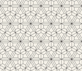 Vector seamless pattern. Modern stylish abstract texture. Repeating geometric tiles