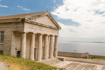 Obraz premium corfu island saint george in the castle greece