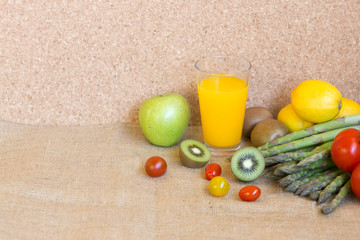 fresh vegetable makes together fresh vitamin juice