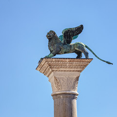 Bronze statue of Saint Mark winged lion