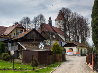 Fototapeta na wymiar Church in Lipnica Murowana, Malopolska, Poland