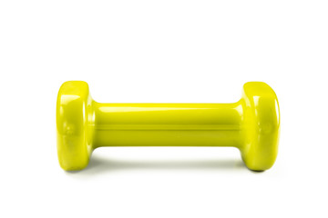 Dumbbell isolated on white background