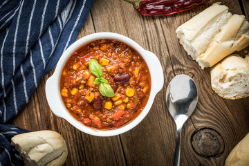 Mexican chili con carne.