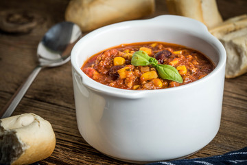 Mexican chili con carne.