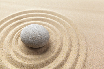 Zen-Garten-Meditation Steinhintergrund