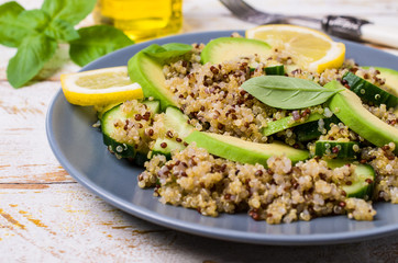 Quinoa salad with vegetables