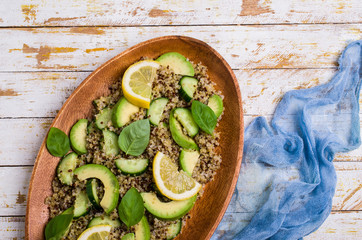 Quinoa salad with vegetables