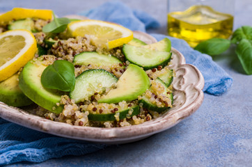 Quinoa salad with vegetables