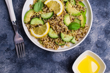 Quinoa salad with vegetables