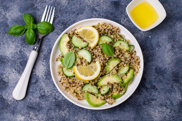 Quinoa salad with vegetables