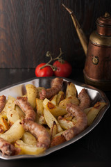 sausage and potatoes - Italian cuisine