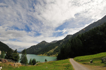 Gebirge Südtirol Berge Felsen See