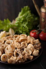 fried calamari - Italian fish fry