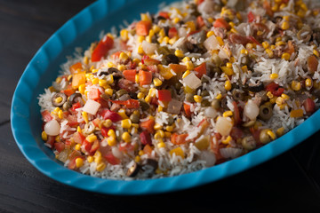 Italian style rice salad
