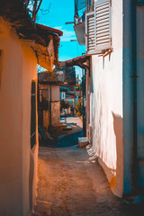 lone street in a mediterranean village