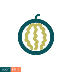 Watermelon flat icon