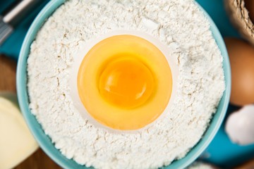 Basic baking ingredients