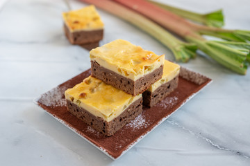 Rhabarber Käsekuchen