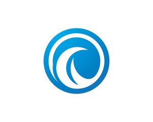Water Wave symbol and icon Logo Template vector