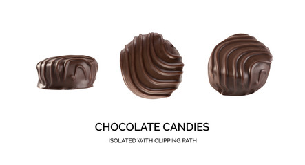 Chocolate Sweets Isolated