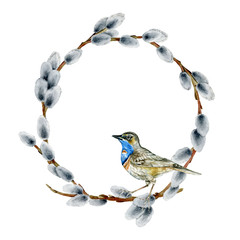 spring flowers wreath