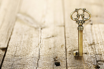 key on wood