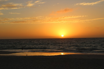 SUNSET ON MULALOO  BEACH SOUTHERN AUSTRALIA