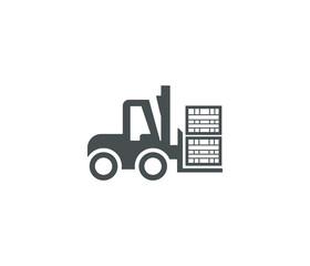 forklift transportation icon