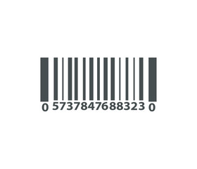 Modern product barcode icon