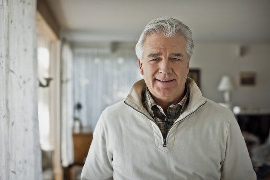 Portrait of a smiling mature man.