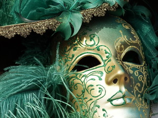 Venise, le masque vert