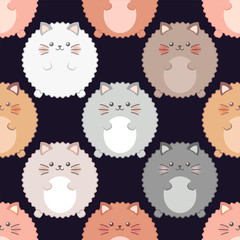 Fluffy cat pattern