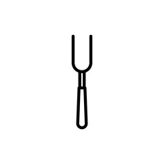 grill fork icon vector illustration