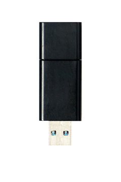 USB Flash Drive , Thumb Drive , Memory Stick Storage Isolated On White Background With Clipping Path