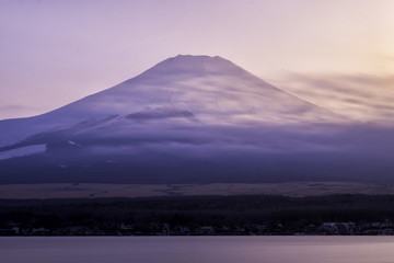 Mt.Fuji in a morning breeze // Yamana lake