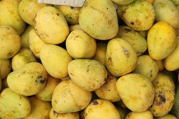 Ripe mango fruit delicious at street food