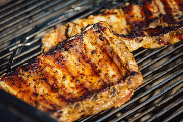 grilled ribs outdoor