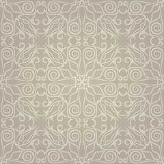 Seamless abstract brown pattern with gradient. Vector illustration