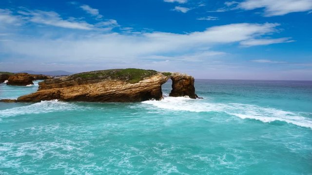 Playa de las Catedrales beach in Ribadeo Asturias