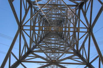 detail from a electrical pylon