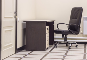 office chair and table