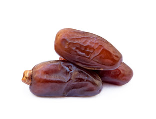 Dried sweet dates isolated on a white background 