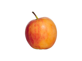 red apple ripe and fresh and look delicious isolated with clipping path on white background.