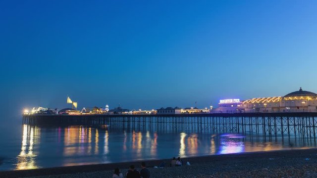 Brighton pier timelapse - night