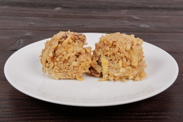Millets with fruits on a table