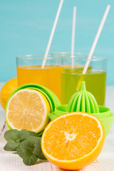 Refreshing drinks from fresh fruit