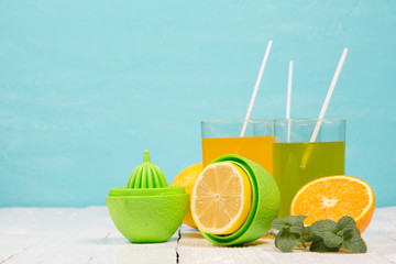 Refreshing drinks from fresh fruit