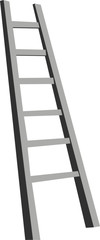 Ladder on white background