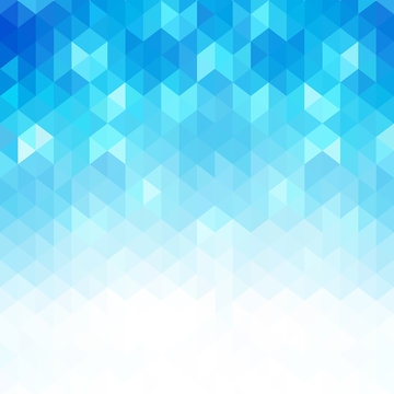 Abstract blue geometric shapes, vector background.