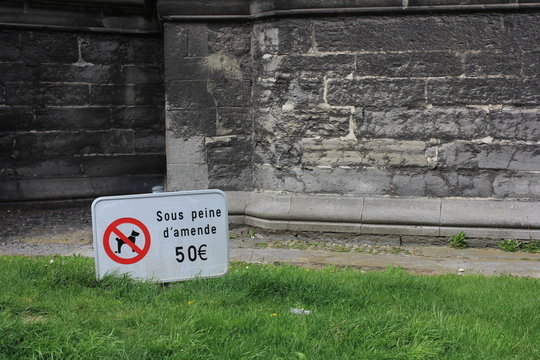 D&eacute;jections canines interdites